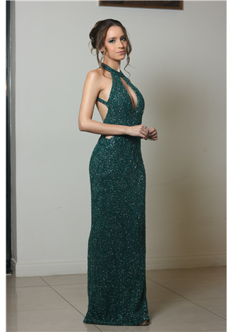 Vestido Ahiany Verde Jade