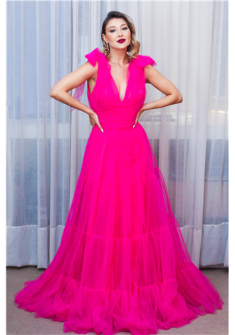 Vestido Barbie Pink Neon