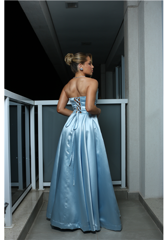 Vestido Cinderela Azul Beb