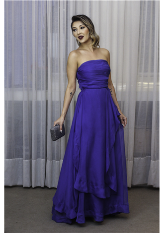 Vestido Emlia Azul Royal