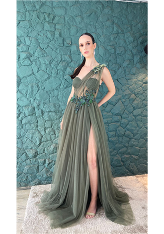Vestido Kelly verde oliva