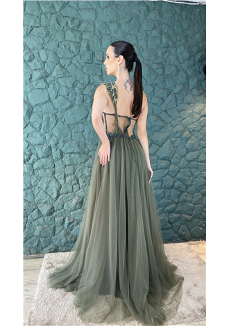 Vestido Kelly verde oliva