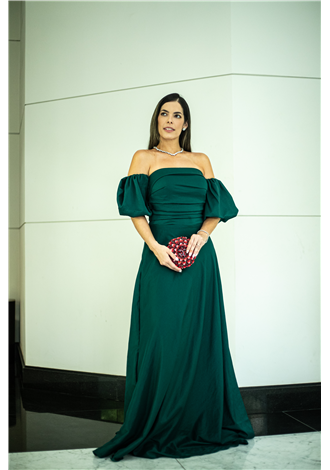 Vestido Lara Verde Esmeralda