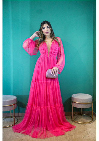 Vestido Peonia Rosa Pink